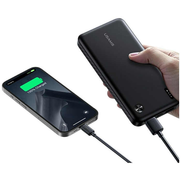 Powerbank USAMS PB83 2xUSB-A 1xUSB-C     10000mAh biały