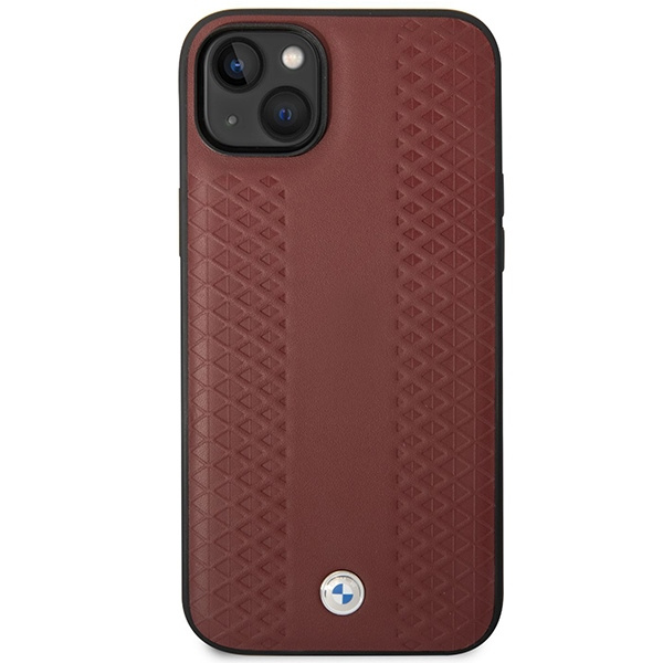 Etui BMW BMHCP14S22RFGR iPhone 14 6,1" burgundowy/burgundy Leather Diamond Pattern
