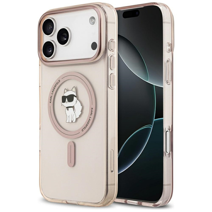Etui Karl Lagerfeld IML Choupette        MagSafe do iPhone 17 Pro Max różowy