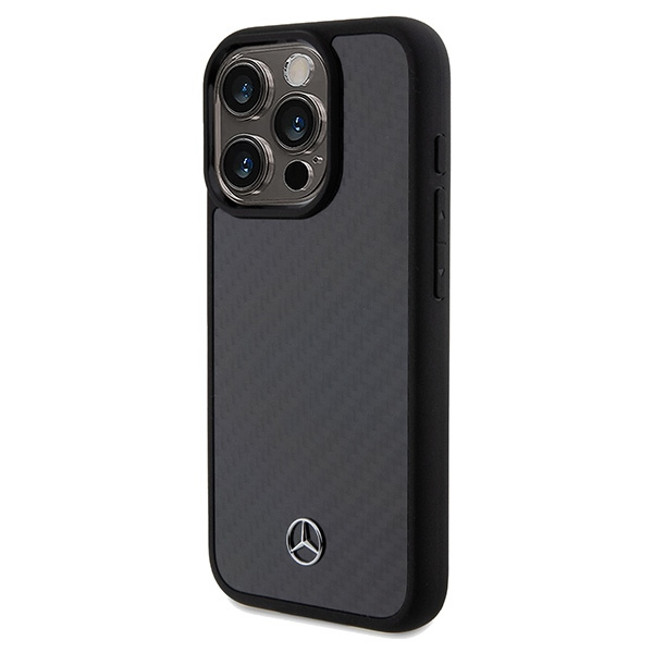 Etui Mercedes MEHCP15LRCABK iPhone 15 Pro 6.1" czarny/black hardcase Carbon Fiber Dynamic Case