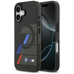 Etui BMW M IML Metal Buttons Tricolor    Lines MagSafe do iPhone 17 czarny