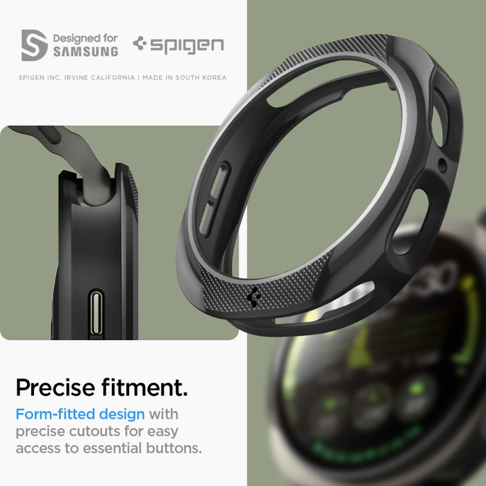 ETUI SPIGEN SAMSUNG GALAXY WATCH 8 40 MM LIQUID AIR MATOWE CZARNE