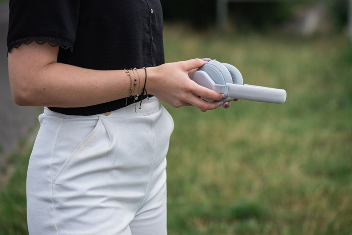 Słuchawki bezprzewodowe nauszne Forcell F-Audio ANC Touch Beat szare