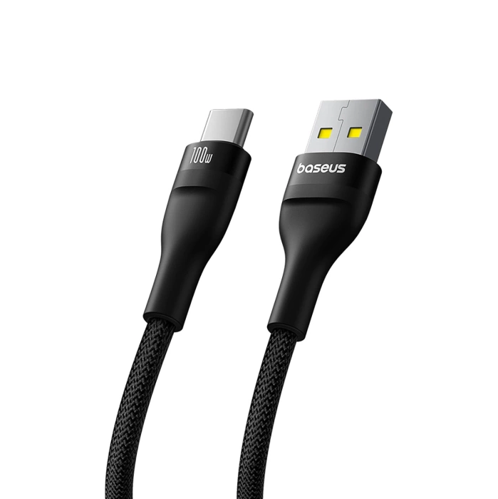 Baseus kabel Flash 2 Charging Cable USB to USB-C 100W 1m Cluster czarny