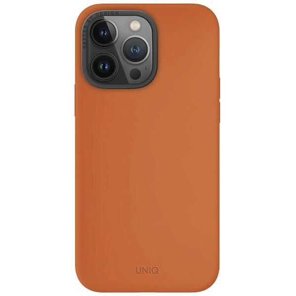 Etui UNIQ etui Lino Hue iPhone 15 Pro Max 6.7" Magclick Charging pomarańczowy/sunset orange Case