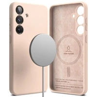 Etui RINGKE SILICONE MAGNETIC MAGSAFE GALAXY S25+ PLUS PINK SAND