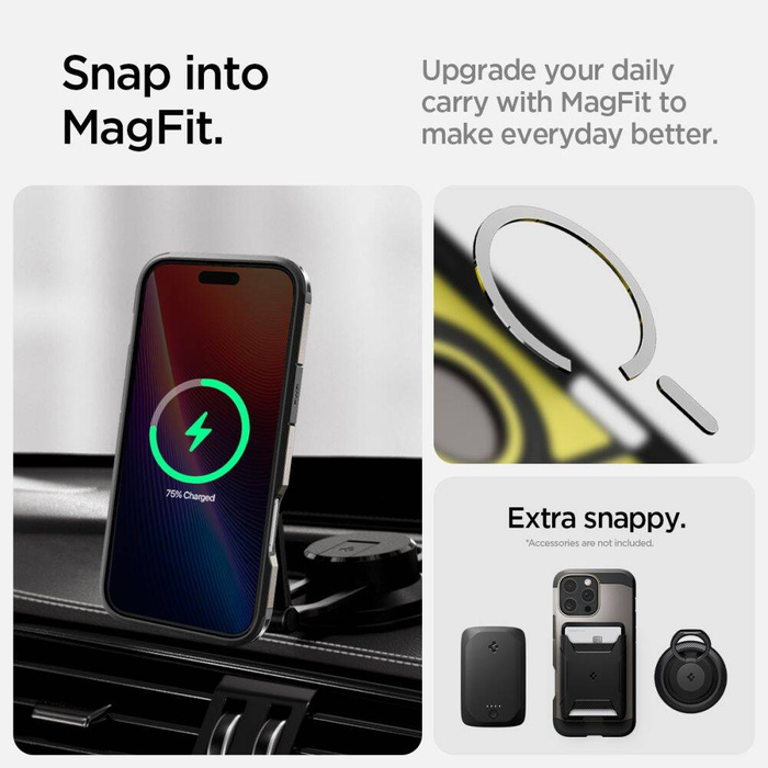ETUI SPIGEN TOUGH ARMOR MAG MAGSAFE IPHONE 16 PRO GUNMETAL