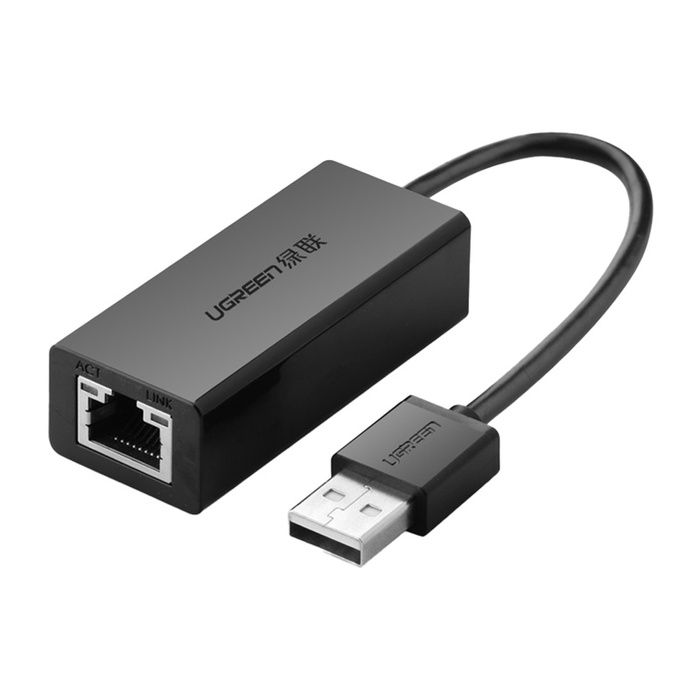 Adapter Ethernet Ugreen CR110 USB-C do RJ45 100Mbs (czarny)