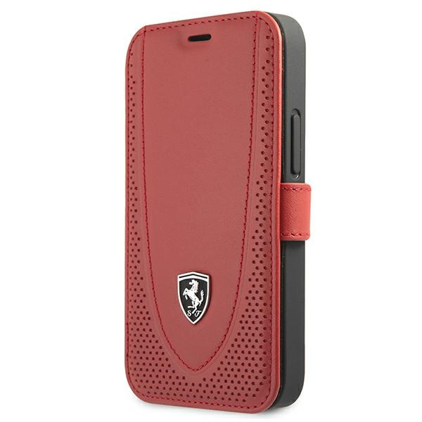 Etui FERRARI Apple iPhone 12 Mini Book Off Track Perforated FEOGOFLBKP12SRE Czerwony Case