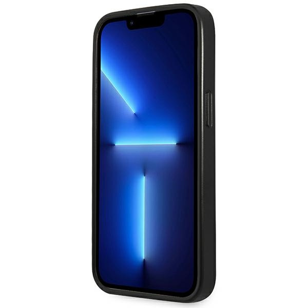 Etui GUESS Apple iPhone 14 Pro Saffiano Triangle Logo Czarny Hardcase