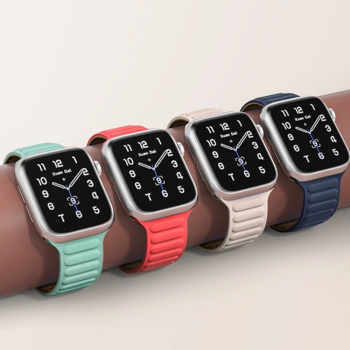 Pasek magnetyczny Magnetic Strap opaska bransoleta do Apple Watch 38 / 40 mm - brązowy