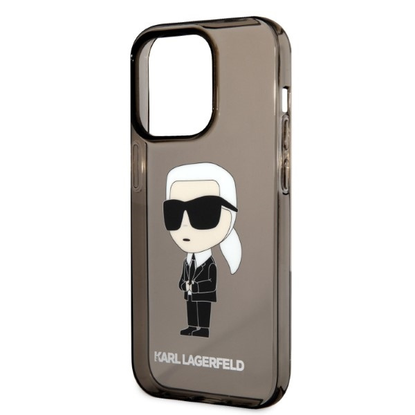 Etui KARL LAGERFELD Apple iPhone 14 Pro Max Ikonik Karl Lagerfeld Czarny Hardcase