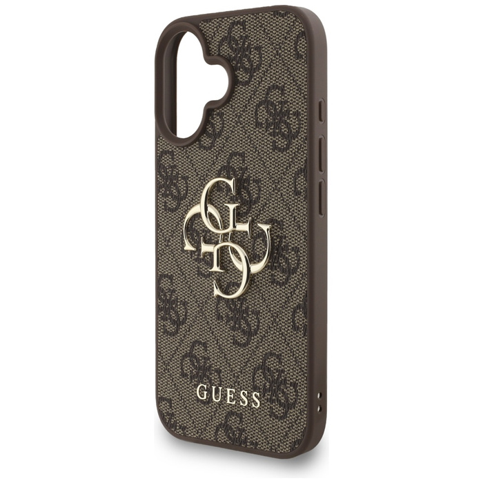 Etui Guess 4G Strap 4G Classic Logo do   iPhone 16 brązowy