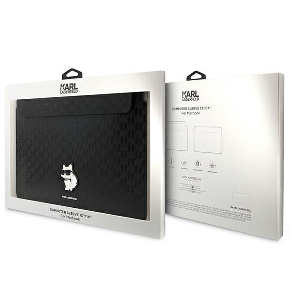 Karl Lagerfeld Sleeve KLCS14SAKHPCK 14" czarny/black Saffiano Monogram Choupette