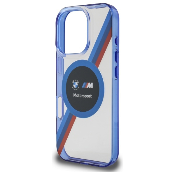 Etui BMW iPhone 16 Pro Max 6.9" przezroczysty/transparent hardcase Motosport IML Circle MagSafe