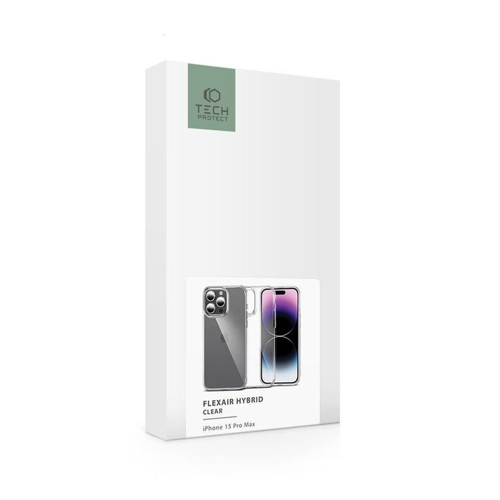Etui Tech-protect Flexair Hybrid iPhone 15 Pro Max Clear Case