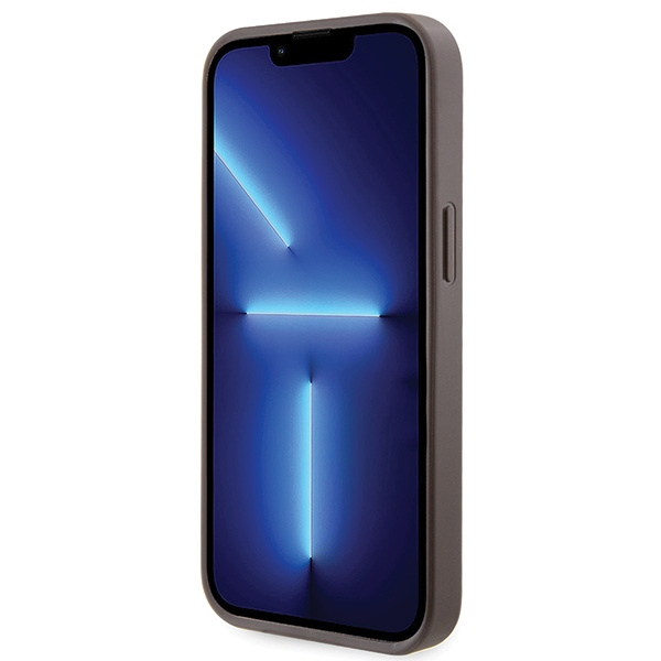 Etui Guess GUHCP13MP4TDSCPW iPhone 13 6.1" brązowy/brown hardcase Crossbody 4G Metal Logo Case