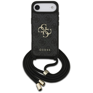 Etui Guess 4G Big Logo Cord Stap         Crossbody do iPhone 17 Air czarny