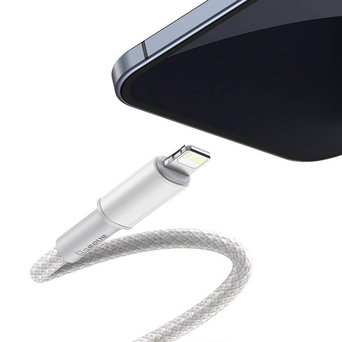 Baseus kabel USB Typ C - Lightning szybkie ładowanie Power Delivery 20 W 2 m biały (CATLGD-A02)