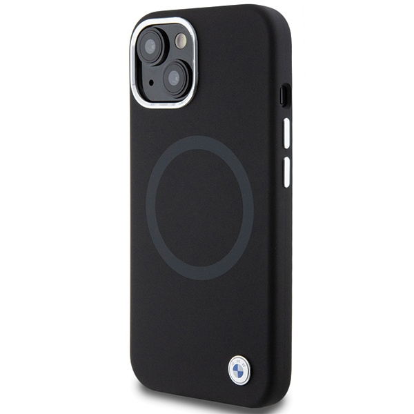 Bmw Bmhmp15ssilbk2 Iphone 15 6.1" Czarny/black Signature Liquid Silicone Magsafe