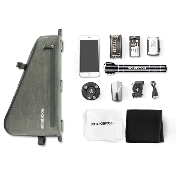 Torba Rockbros AS-017 rowerowa na ramę 5 l - ciemnozielona
