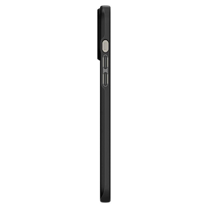 Etui Spigen iPhone 13 Pro Max Thin Fit Black Case + Szkło Hartowane Spigen Glas.Tr Slim