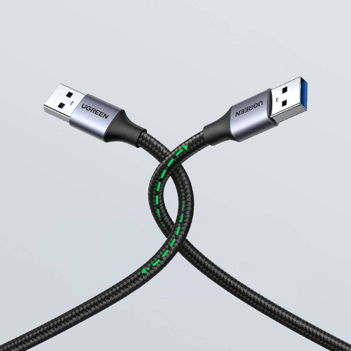 Ugreen kabel przewód USB - USB 3.0 5Gb/s 0.5m szary (US373)