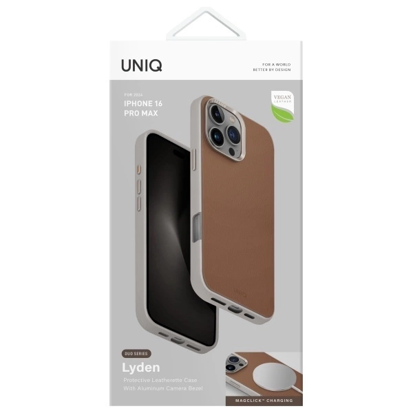 Etui UNIQ Lyden DS iPhone 16 Pro Max 6.9" Magclick Charging beżowy/carmel-ivory