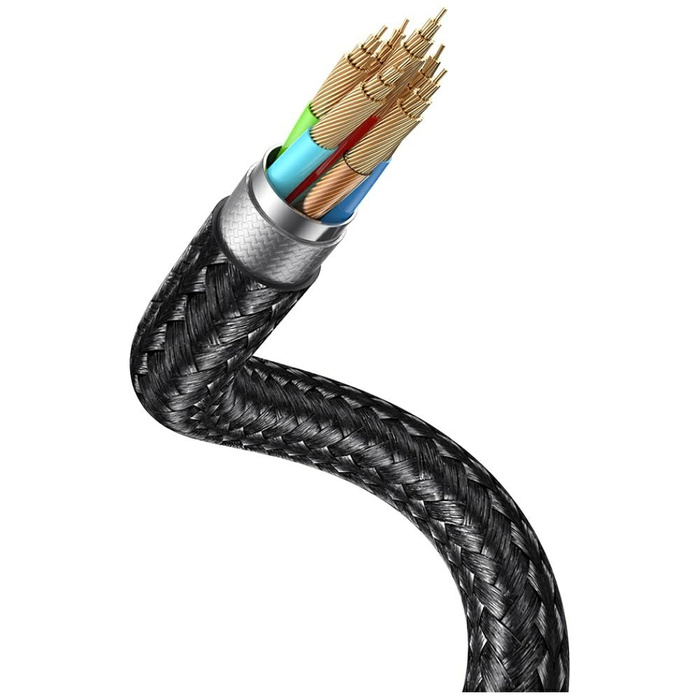 Kabel USAMS Huan 72W USB-C do USB-C z Ładowarką Bezprzewodową do Zegarka SJ754 Matowy