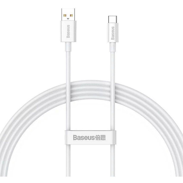 BASEUS kabel USB A do USB-C Length 100W 1,5m biały P10320102214-02