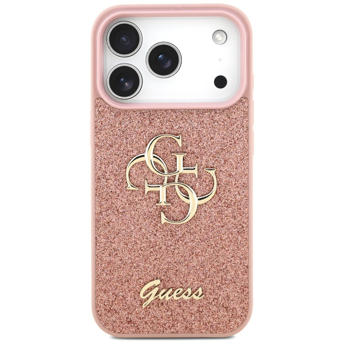 Etui Guess Fixed Glitter Big 4G do       iPhone 17 Pro różowy