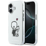 Etui Karl Lagerfeld Karl & Choupette     Back MagSafe do iPhone 17 przezroczysty