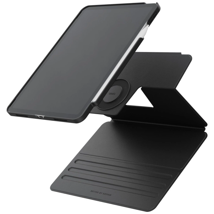 Etui UNIQ Rovus Snapmount Magnetic 360   Rotating Detachable do iPad Air 13" M2/M3 (2024/2025) czarny