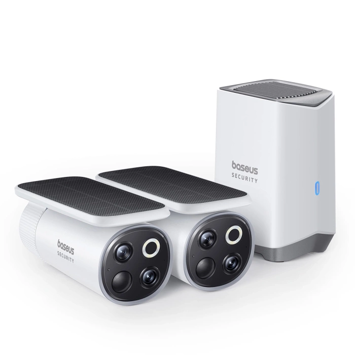 Kamera zewnętrzna Baseus S1 Pro 3K Dual (biała)
