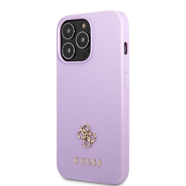 Etui Guess Guhcp13xps4mu iPhone 13 Pro Max 6,7" Purpurowy/purple Hardcase Saffiano 4g Small Metal Logo Case