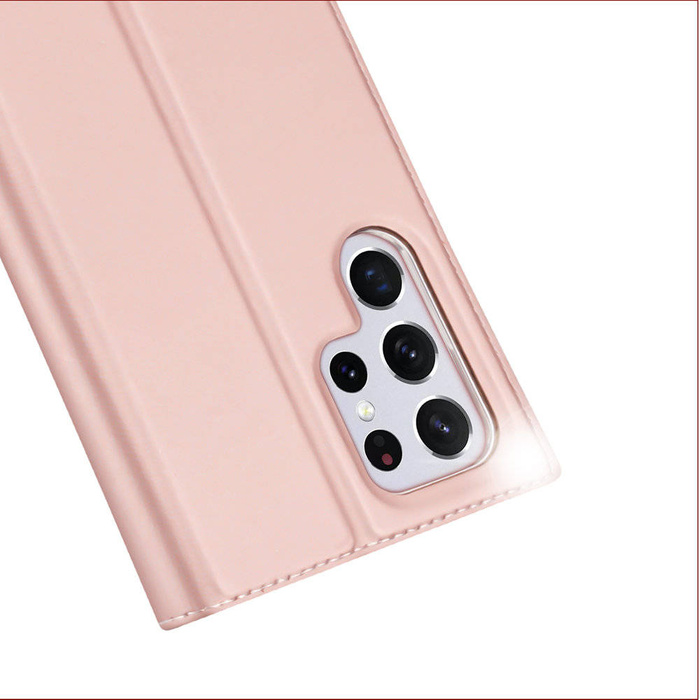Dux Ducis Skin Pro kabura etui pokrowiec z klapką Samsung Galaxy S22 Ultra różowy