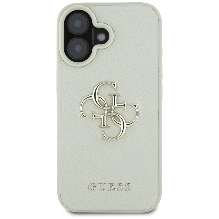 Etui Guess Grained Big 4G Logo Small      Classic Logo do iPhone 16 zielony
