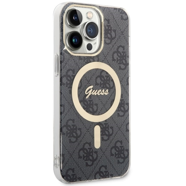 Etui Guess GUHMP14XH4STK iPhone 14 Pro Max 6.7" czarny/black hardcase 4G MagSafe Case