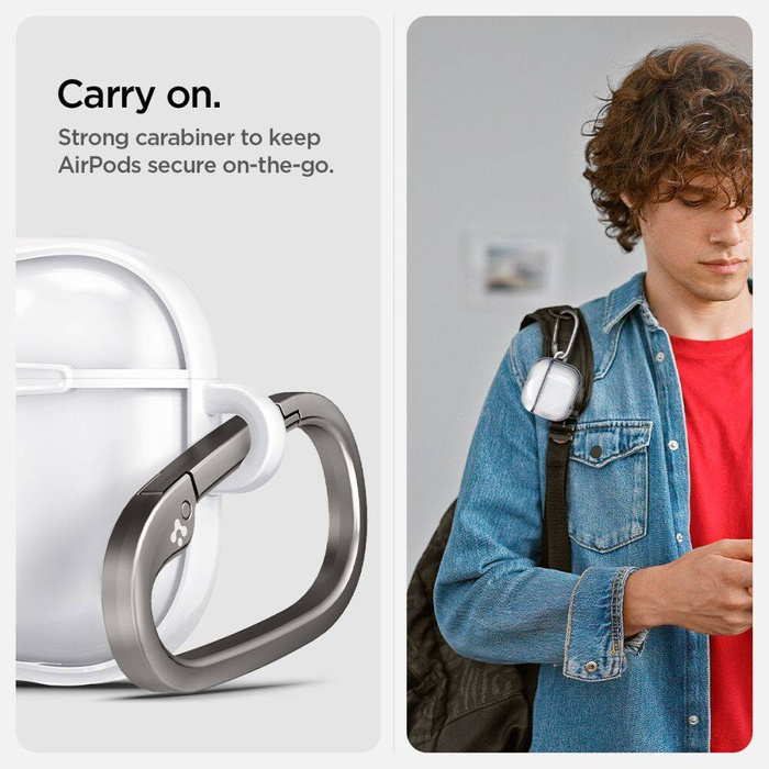 ETUI SPIGEN ULTRA HYBRID APPLE AIRPODS 4 JET WHITE