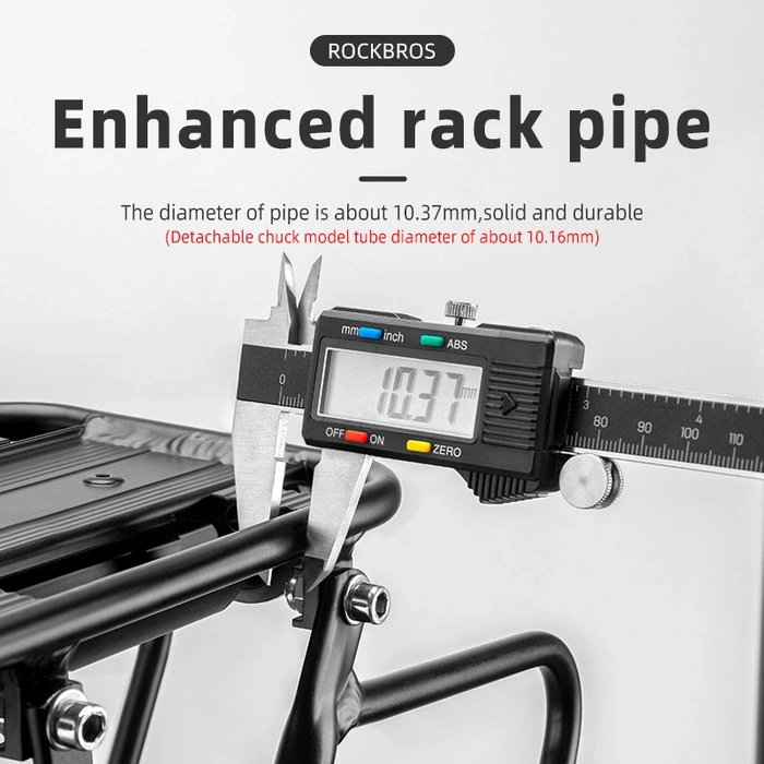 Bagażnik rowerowy Rockbros 33210004001 z półką - czarny