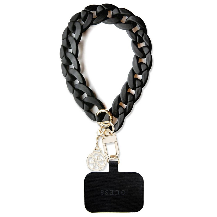 Guess GUOUCBMC4MK Universal Big Hand Strap czarny/black Acrylic 4G Charm