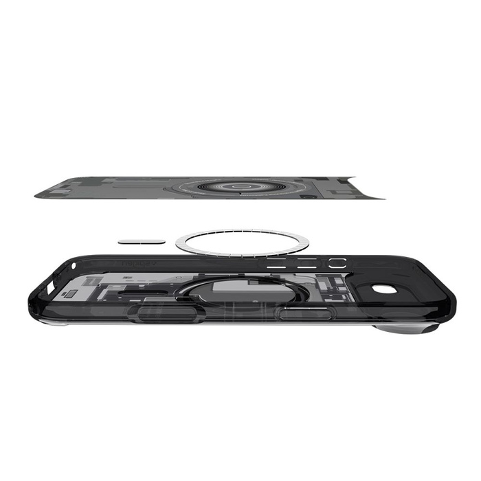 ETUI SPIGEN IPHONE 17 AIR ULTRA HYBRID MAG MAGSAFE ZERO ONE BLACK