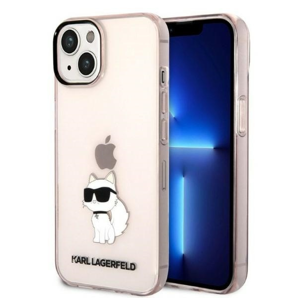 Etui KARL LAGERFELD Apple iPhone 14 Plus Ikonik Choupette Różowy Hardcase