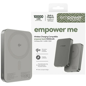 Powerbank empower by PanzerGlass Bank    10000mAh tytanowy