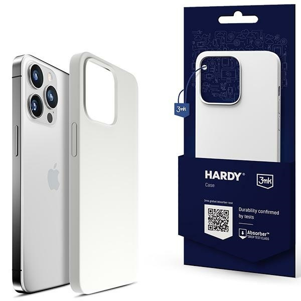 3MK Hardy Case iPhone 13 Pro Max 6,7" srebrno-biały/silver-white MagSafe