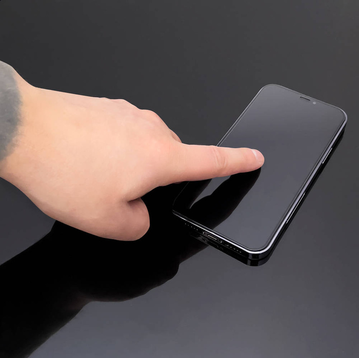 Wozinsky super wytrzymałe szkło hartowane Full Glue na cały ekran z ramką Case Friendly iPhone 14 Max / 13 Pro Max czarny