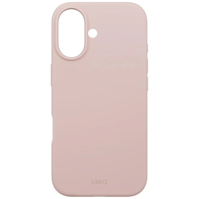 Etui UNIQ Lino do iPhone 17 Magclick     Charging różowy
