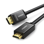 Ugreen jednokierunkowy kabel z DisplayPort na HDMI 4K 30 Hz 32 AWG 3 m czarny (DP101 10203)