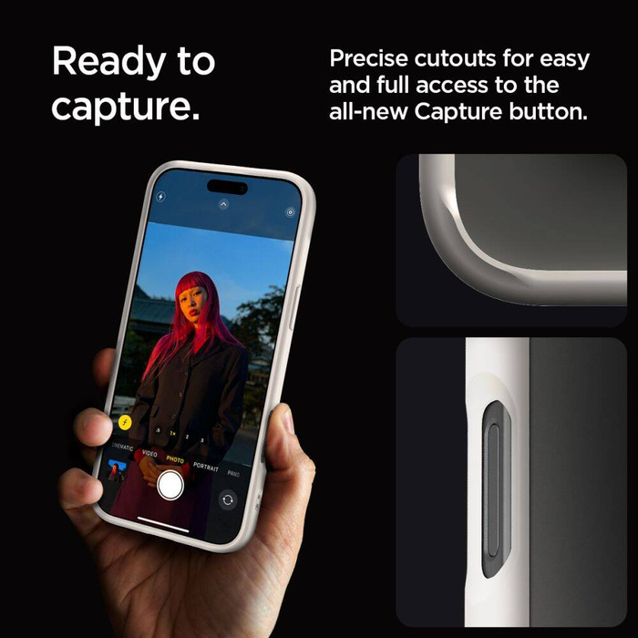 ETUI SPIGEN ULTRA HYBRID IPHONE 16 PRO NATURAL TITANIUM