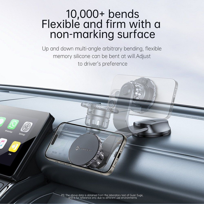 Uchwyt na telefon do samochodu magnetyczny Forcell F-Grip MagFlex do szyby / deski / kratki czarny